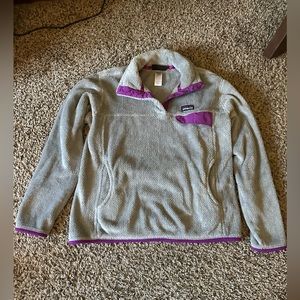 grey and purple patagonia size medium